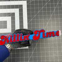 1PC KILLIN TIME Emblem – 3D Multicolor Acrylic Fender Trunk Badge Decal