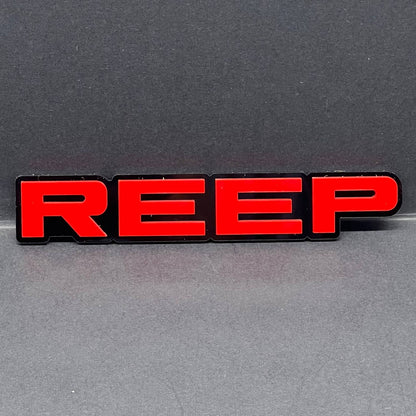 REEP 3D Emblem – Custom Multicolor Acrylic Car Exterior Badge (1PC)