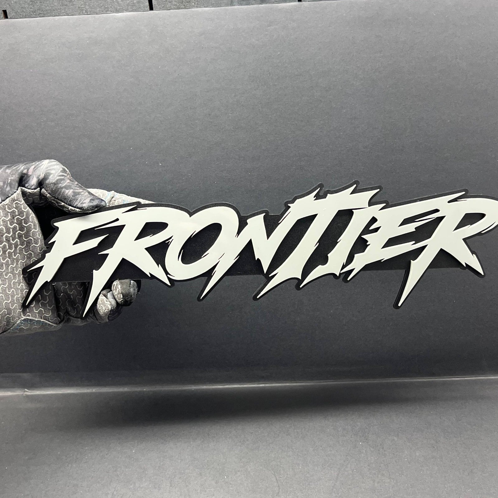 1pc FRONTIER 3D Emblem – Custom Multicolor Acrylic Badge for Car, Truck & SUV