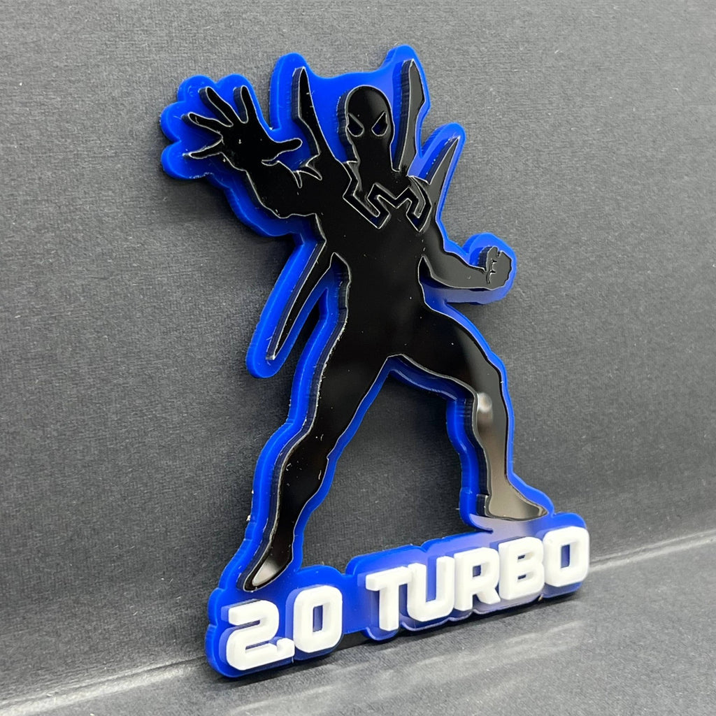 1PC Spider-Man Emblem – Custom 3D Multicolor Acrylic Car & SUV Badge