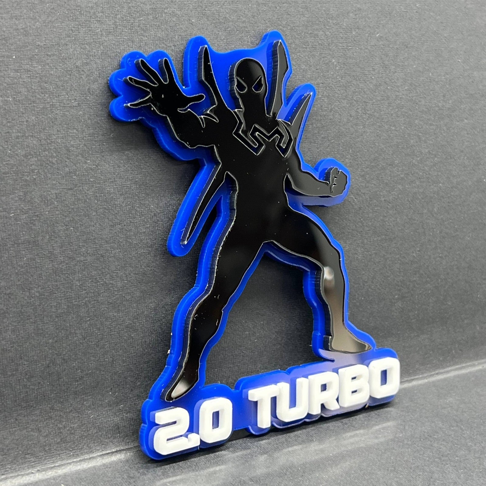 1PC Spider-Man Emblem – Custom 3D Multicolor Acrylic Car & SUV Badge