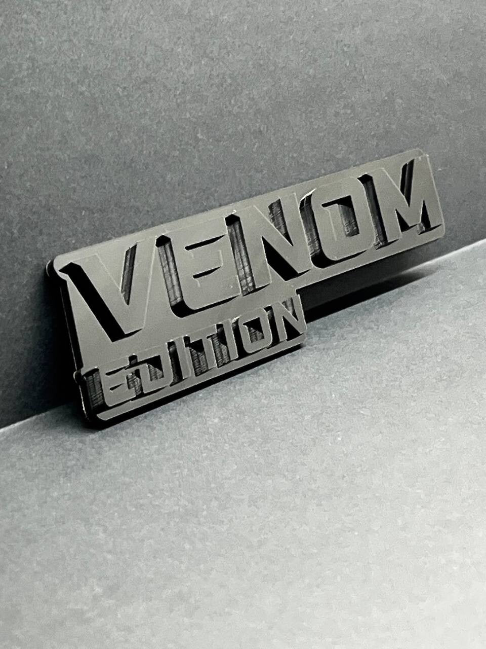1pcs Venom Black Edition Emblem Car Badges Badass 3D Sticker Decal Multicolor