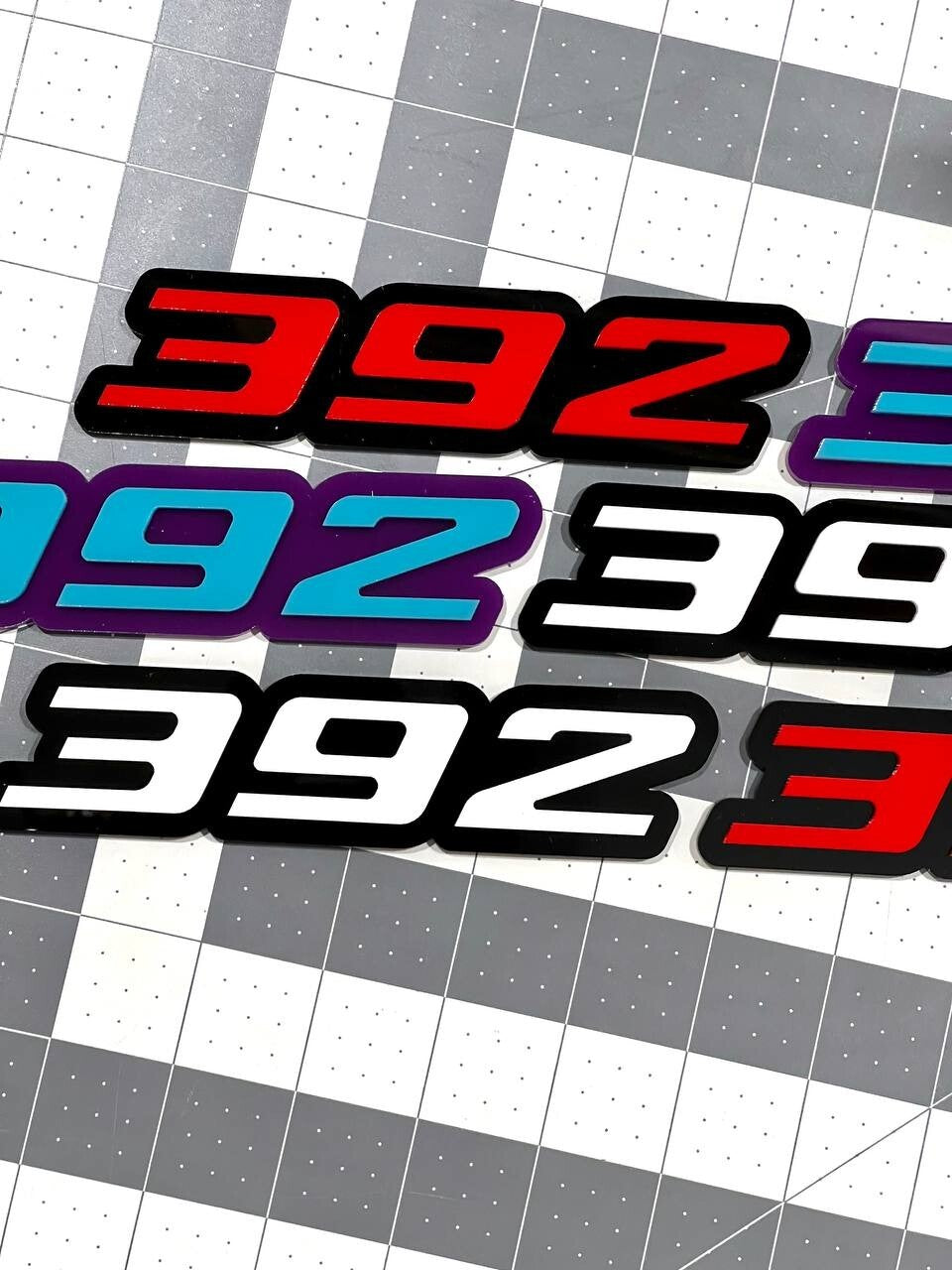Multicolor 392 Emblems –  392 Side Fender Badges (Set of 2) for 392 Emblem