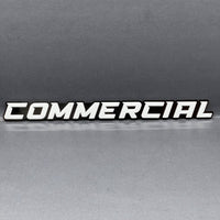 1PC COMMERCIAL Emblem – Durable 3D Multicolor Acrylic Car & Truck Badge