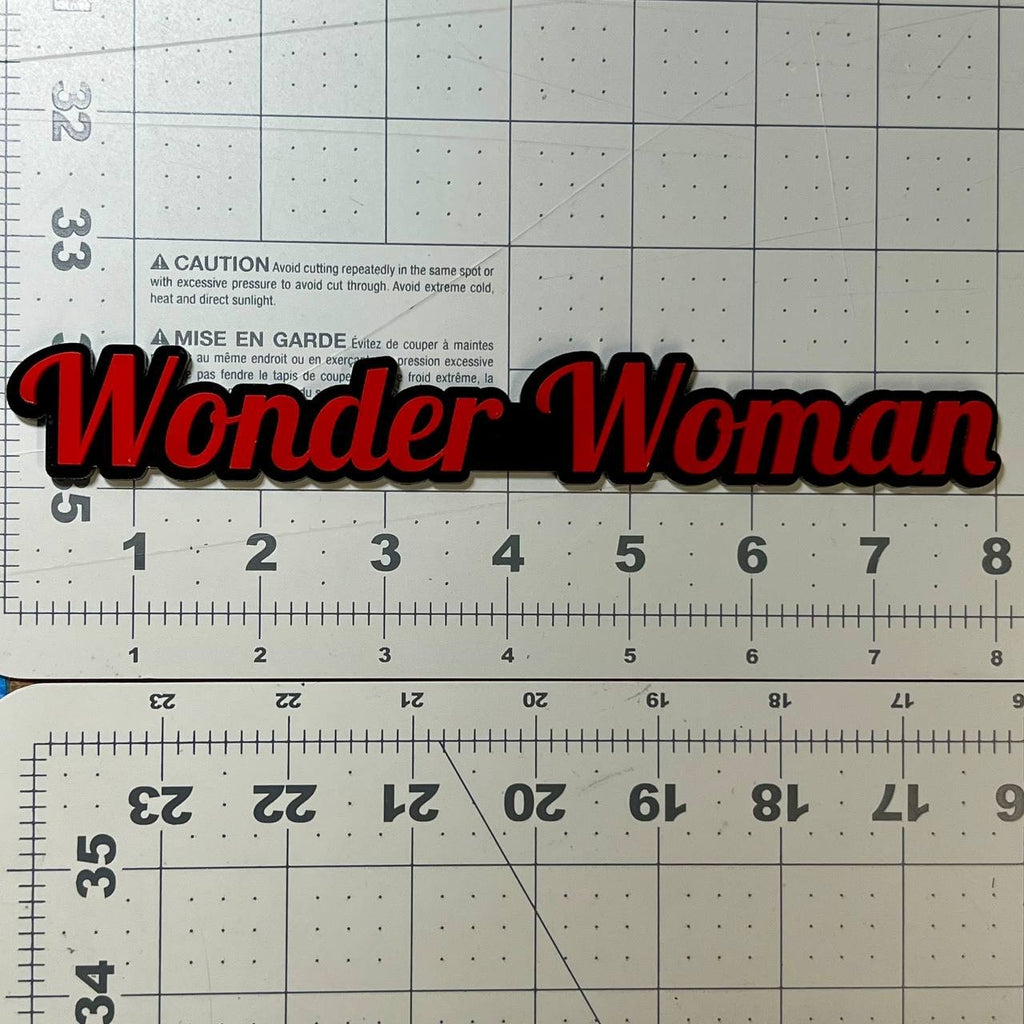 Wonder Woman 3D Emblem – Custom Acrylic Car, Truck & SUV Badge 1pcs