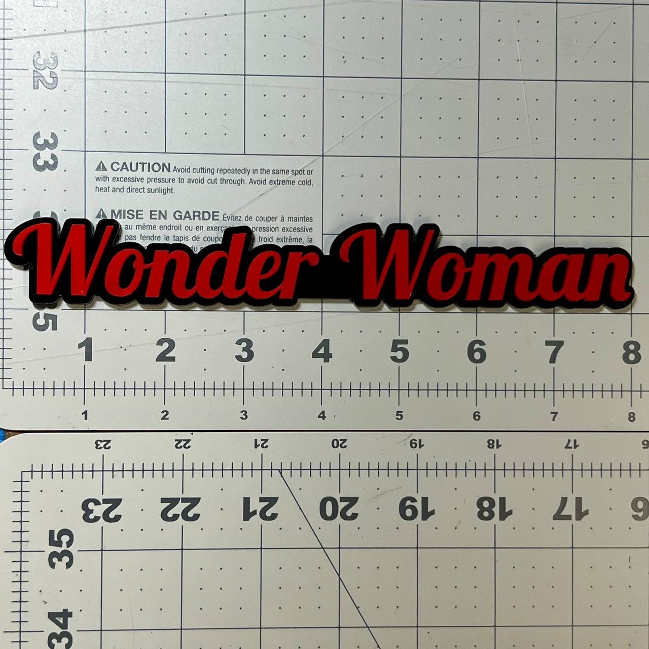 Wonder Woman 3D Emblem – Custom Acrylic Car, Truck & SUV Badge 1pcs