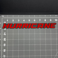 1PC HURRICANE 3D Red Black Matte Acrylic Emblem Badge for Car SUV Truck