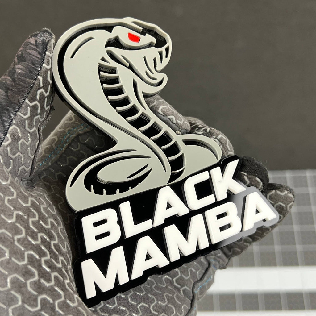 1PC BLACK MAMBA Emblem – Durable 3D Acrylic Multicolor Car & Truck Badge