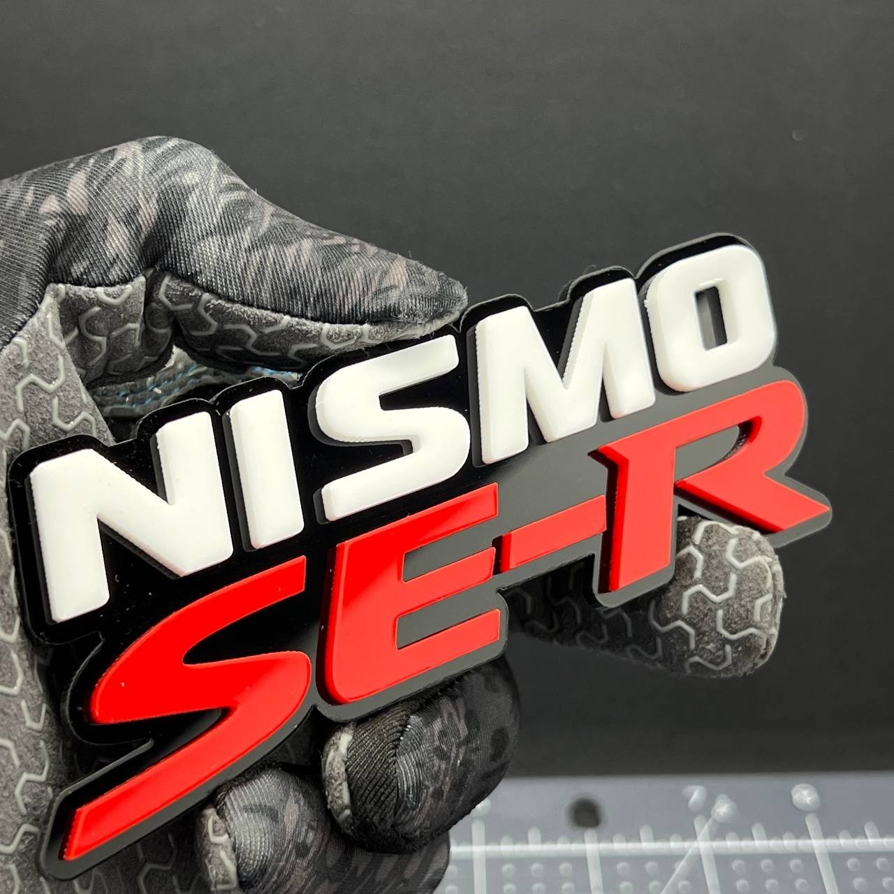 1PC NISMO SE-R Emblem – 3D Car Side Fender, Grille, or Trunk Badge Sticker Decal