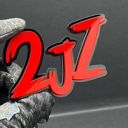 1PC 2JZ Engine Emblem – Custom 3D Multicolor Acrylic Exterior Fender Trunk Badge