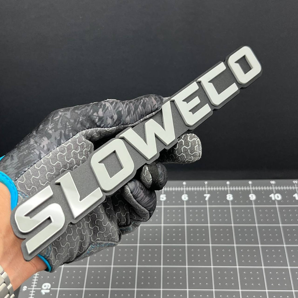 1PC SLOWECO Emblem – 3D Acrylic Tailgate Badge Decal for Car, Truck, SUV