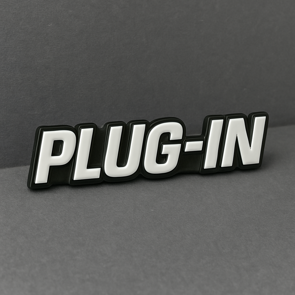 1PC PLUG-IN 3D Emblem Multicolor Custom Badge Sticker for Car SUV TRUCK