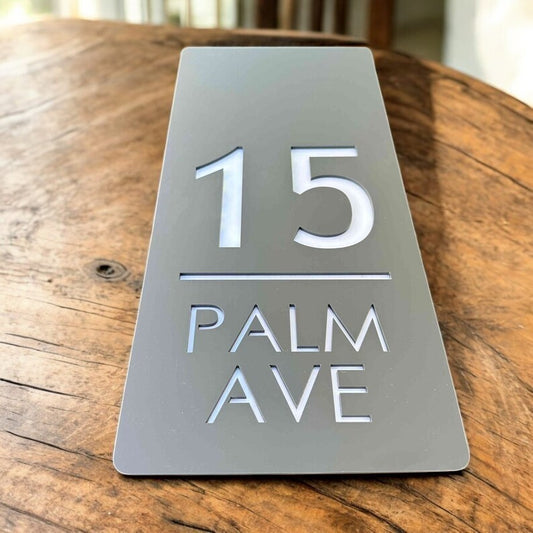 Modern Door Numbers Personalized House Address Signs for Outdoor Display