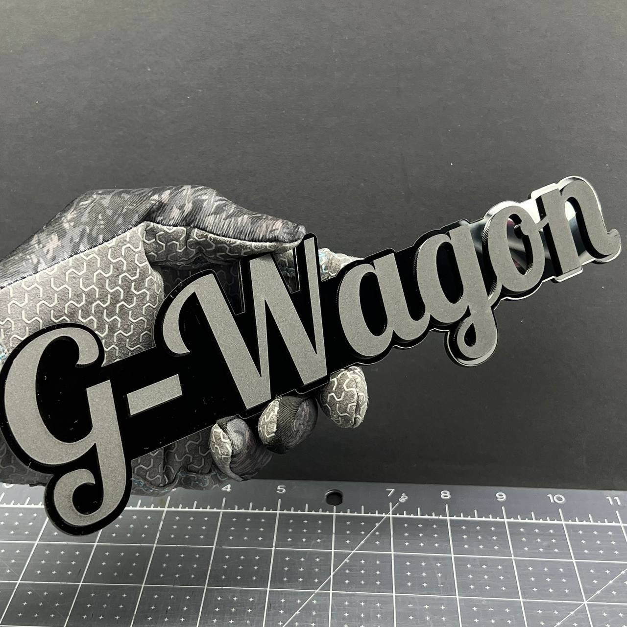 1X G-Wagon Black Emblem 3D Mercedes G-Class Badge for Rear, Fender, or Tailgate