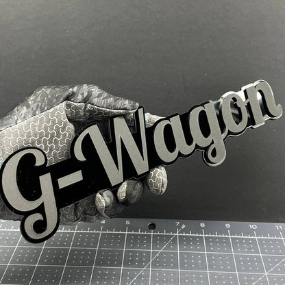 1X G-Wagon Black Emblem 3D Mercedes G-Class Badge for Rear, Fender, or Tailgate