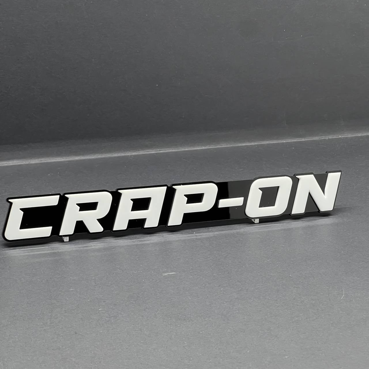 CRAP ON 3D Emblem – Custom Acrylic Exterior Badge Sticker for Car SUV Truck