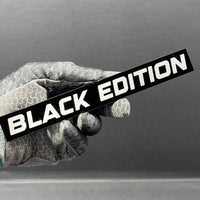 1PC Black Edition Emblem – Custom 3D Acrylic Multicolor Car & Fender Badge