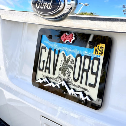 COLOR CHOICE Mountain License Plate Frame--Offroad-4x4