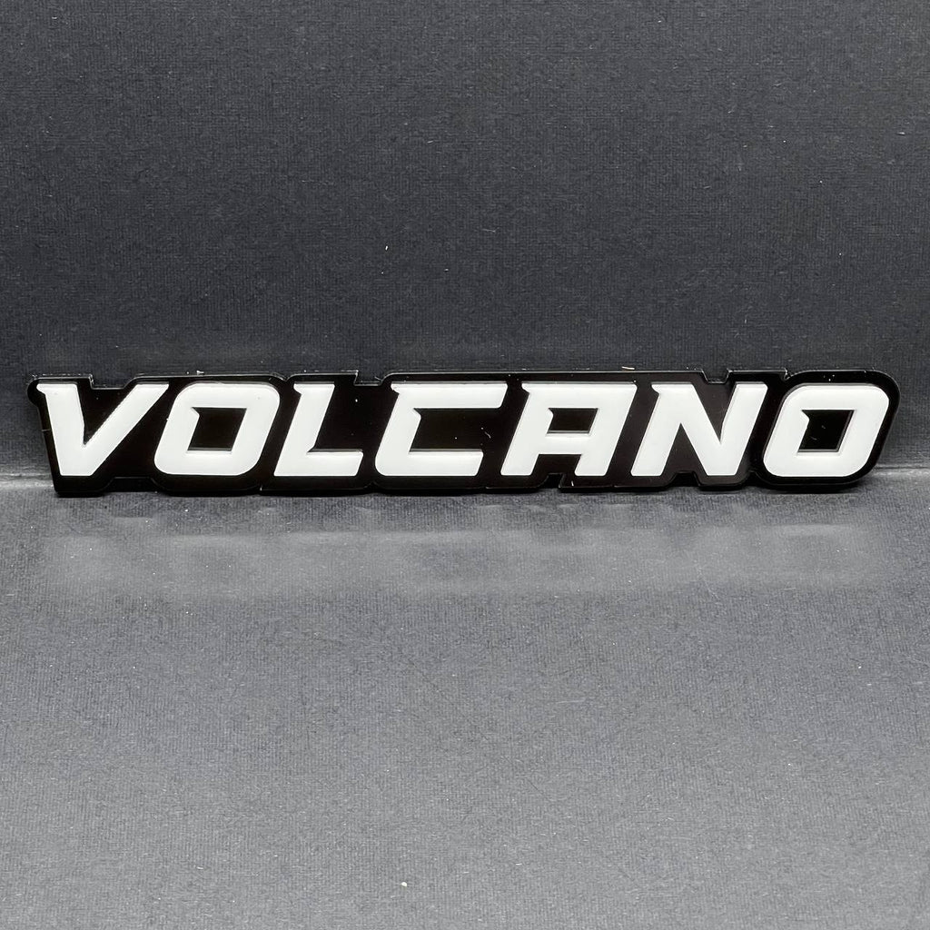 1PCS VOLCANO Emblem – 3D Multicolor Acrylic Car, Truck & SUV Badge Decal