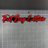 1PC FAT BOY Edition Emblem – 3D Multicolor Acrylic Car Badge Decal