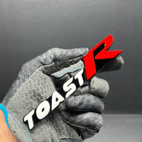 TOAST R 3D Emblem – Custom Multicolor Acrylic Car Exterior Badge (1PC)