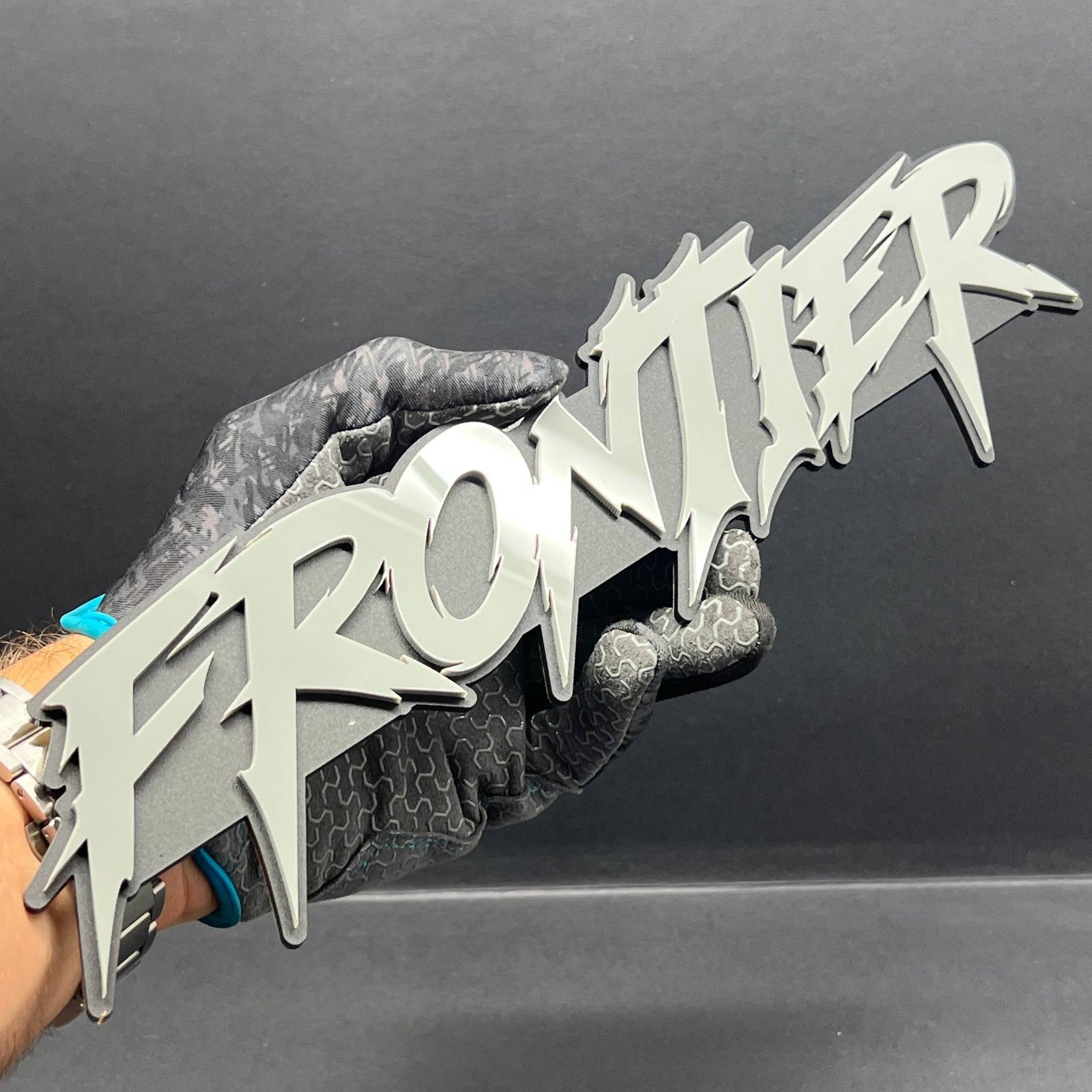1pc FRONTIER 3D Emblem – Custom Multicolor Acrylic Badge for Car, Truck & SUV