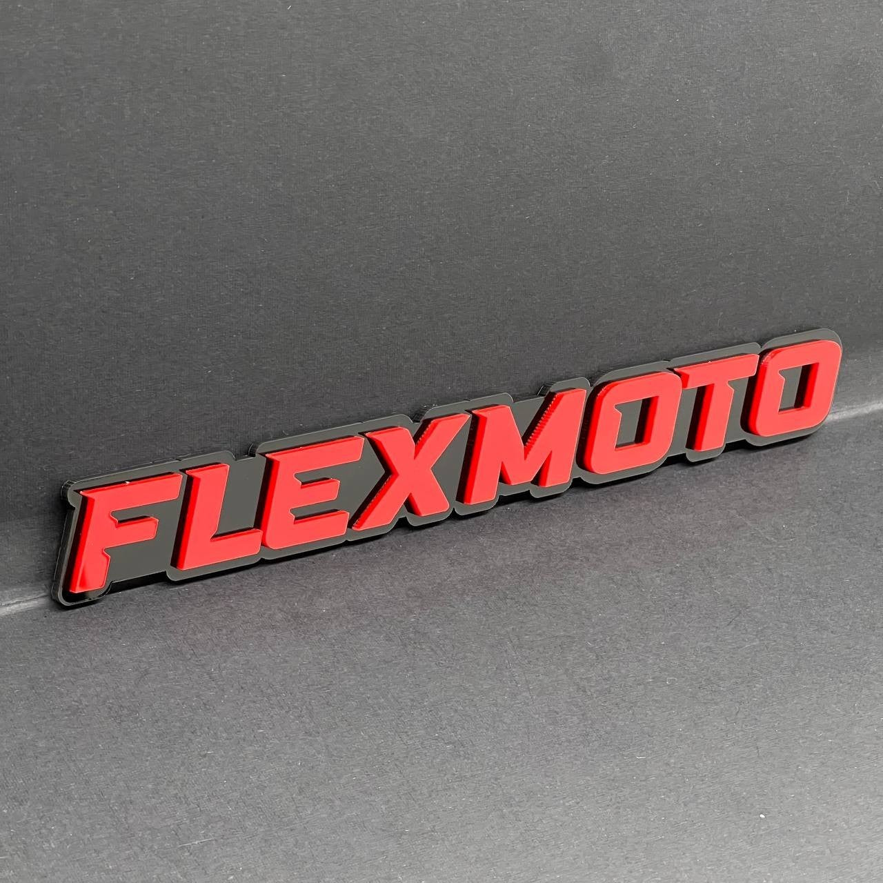 1PC FLEXMOTO Emblem – 3D Acrylic Tailgate or Fender Badge for Truck SUV Car