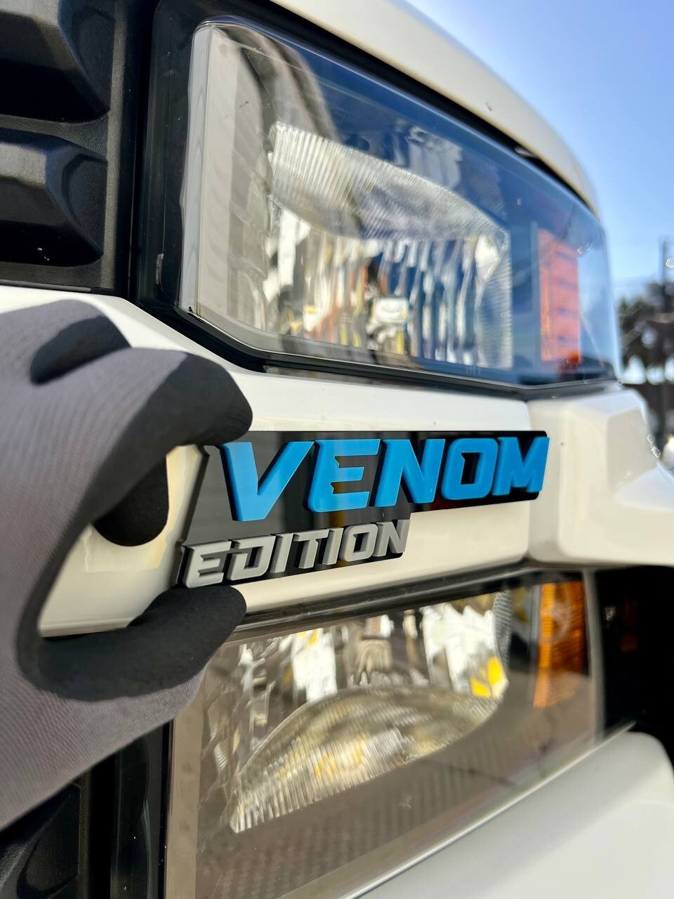 1pcs Venom Edition Emblem Car Badges Badass 3D Sticker Decal Multicolor