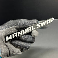 1PC MANUAL SWAP Emblem –  3D Acrylic Fender or Tailgate Badge for Car