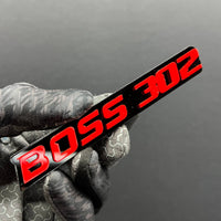 2PCS BOSS 302 Emblems – Durable 3D Multicolor Fender & Tailgate Badges