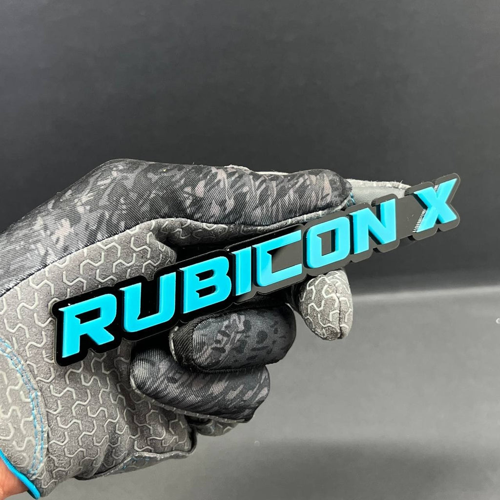 1PC Rubicon X Emblem – Fender Tailgate Badge Logo Decal
