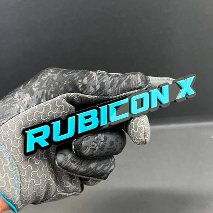 1PC Rubicon X Emblem – Fender Tailgate Badge Logo Decal