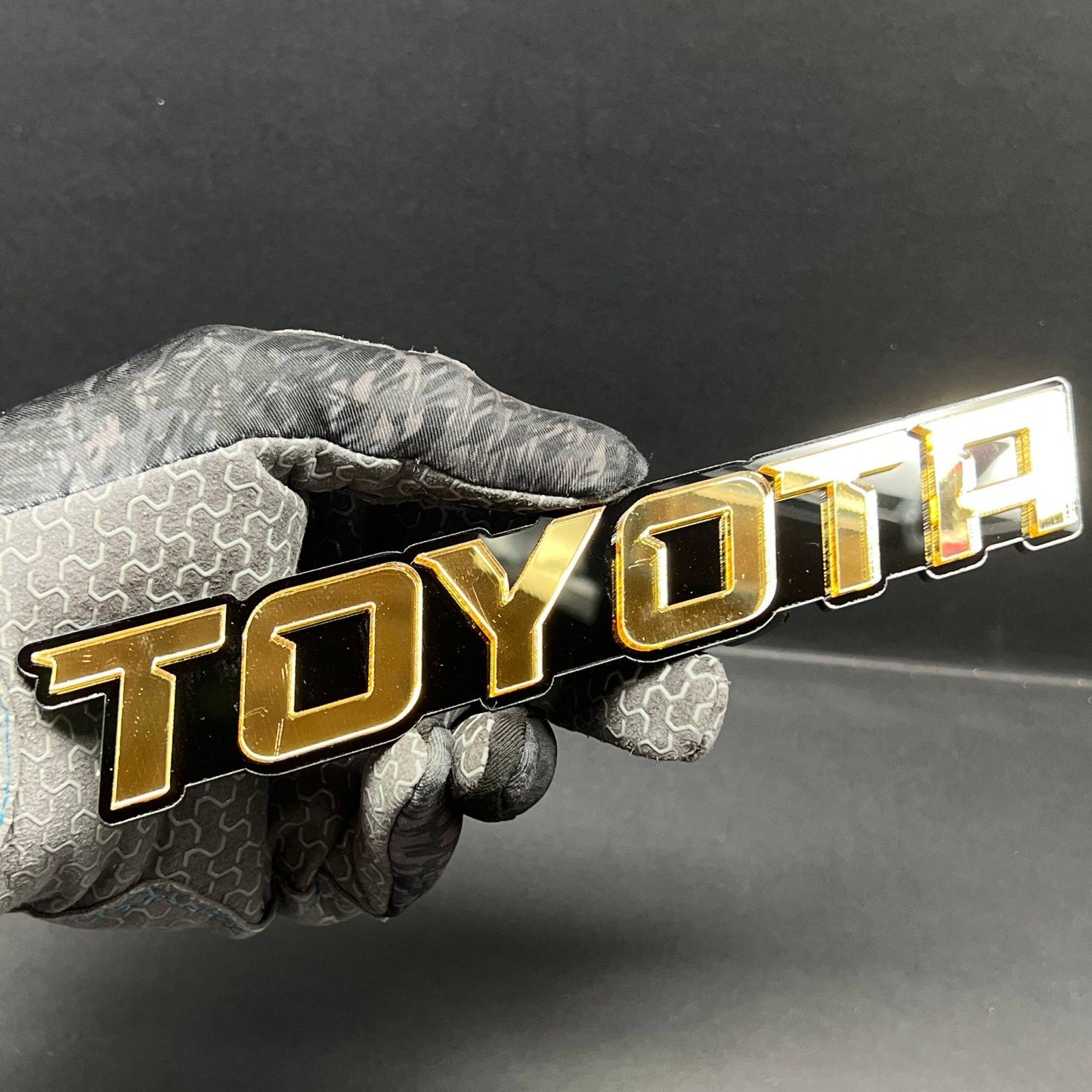 1pc Toyota 3D Emblem Badge – Multicolor Acrylic Toyota Car Fender & Trunk Decal