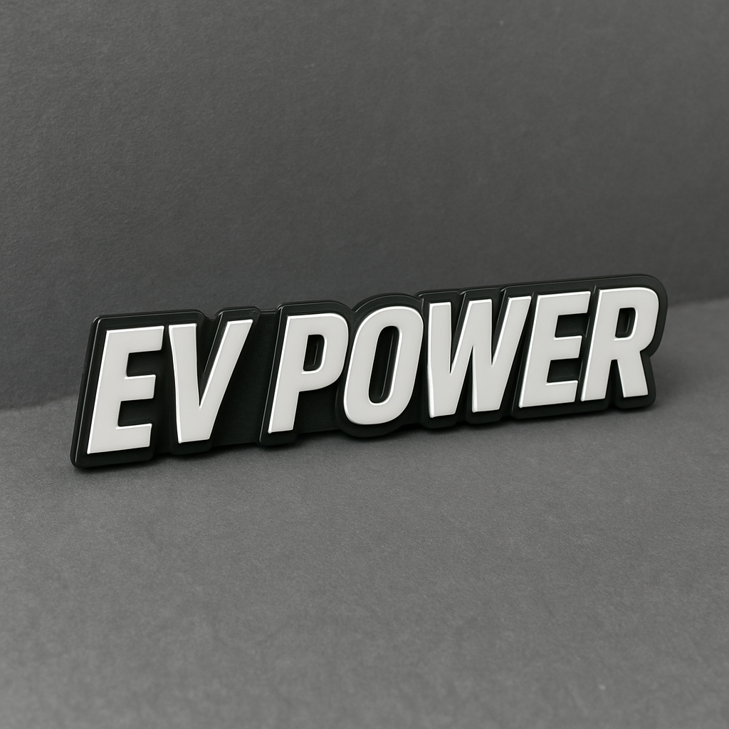1PC EV POWER Emblem Multicolor Custom Badge Sticker for Car SUV TRUCK