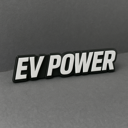 1PC EV POWER Emblem Multicolor Custom Badge Sticker for Car SUV TRUCK