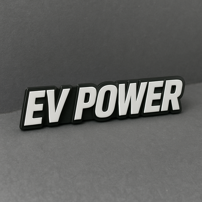 1PC EV POWER Emblem Multicolor Custom Badge Sticker for Car SUV TRUCK