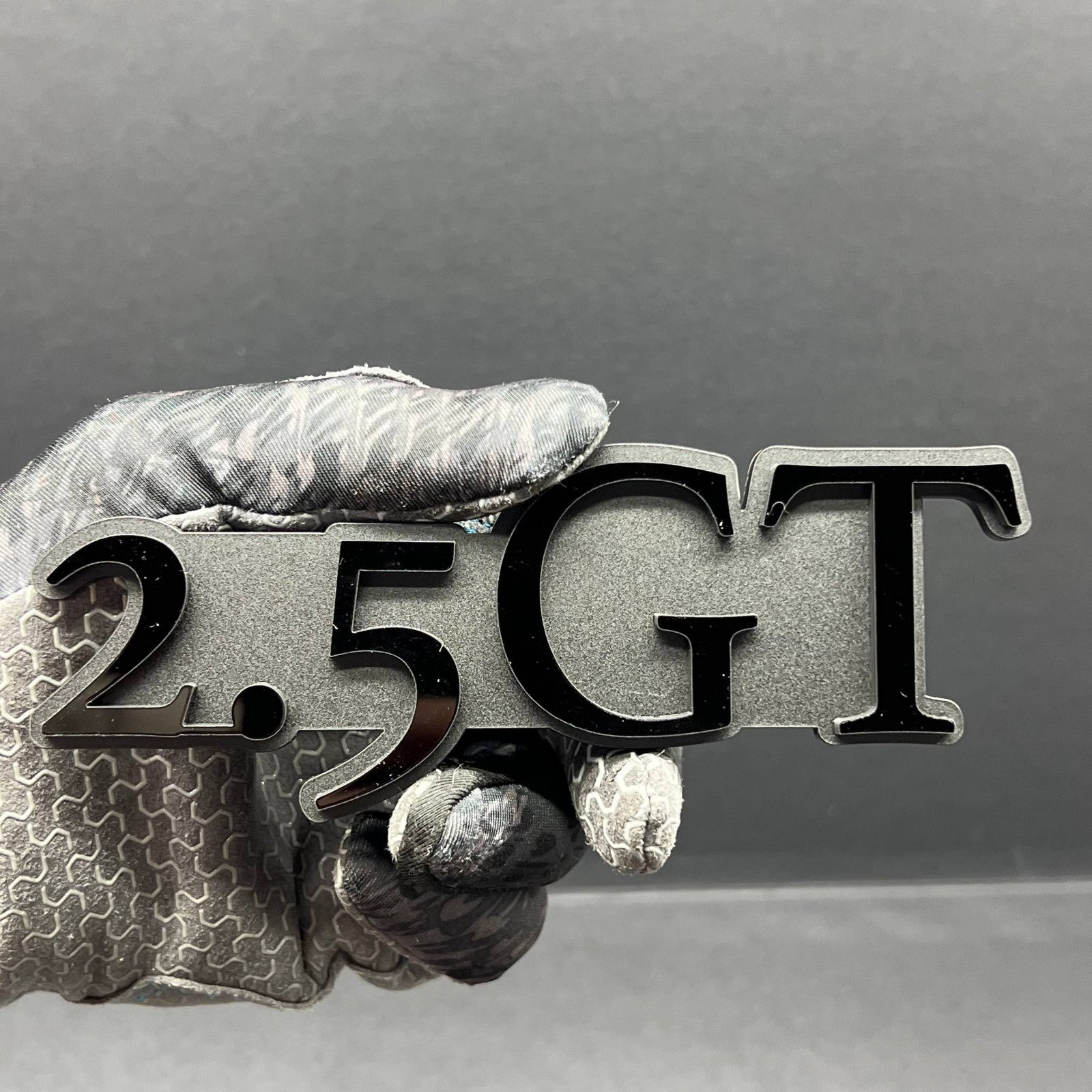 1PCS 2.5 GT Emblem – Custom 3D Multicolor Acrylic Car Exterior Badge