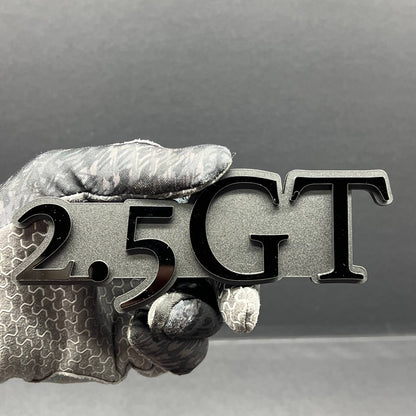 1PCS 2.5 GT Emblem – Custom 3D Multicolor Acrylic Car Exterior Badge