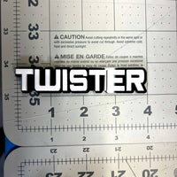 1x TWISTER 3D Acrylic Emblem – Custom Multicolor Car, Truck & SUV Exterior Badge