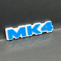 1PC MK4 Blue Emblem – Fender Tailgate Badge Logo Decal