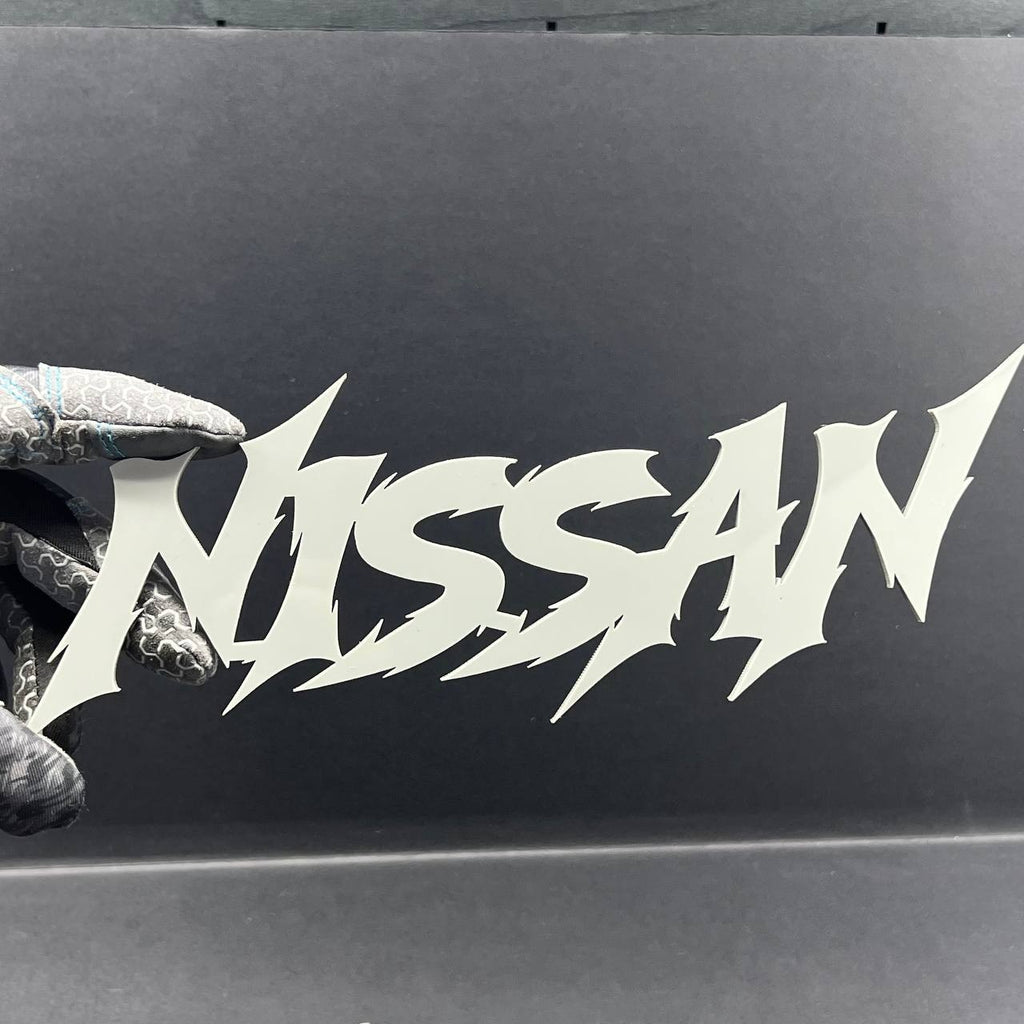1PC Nissan Emblem – Multicolor Acrylic Car Exterior Fender Tailgate Badge Sticke