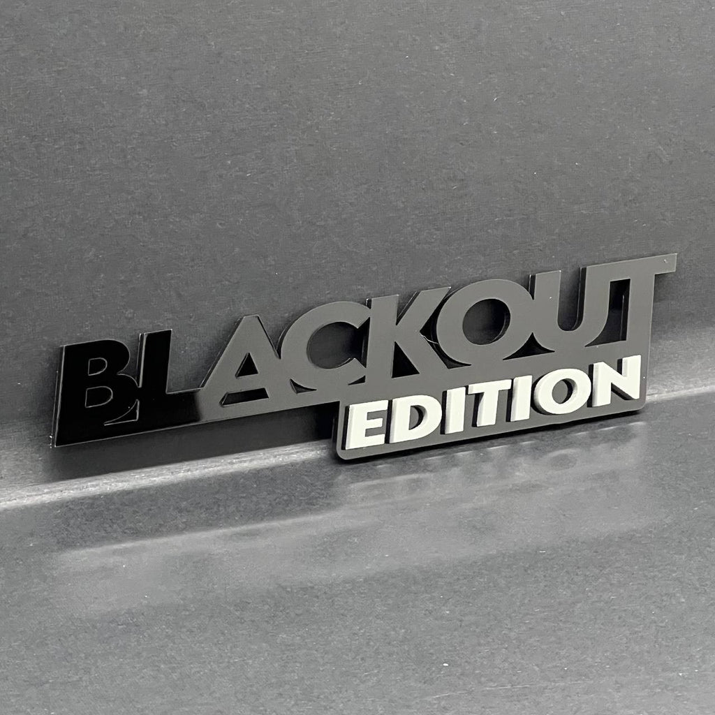 1x BLACKOUT Black Edition Emblem 3D Multicolor Badge 3D Sticker Decal Multicolor