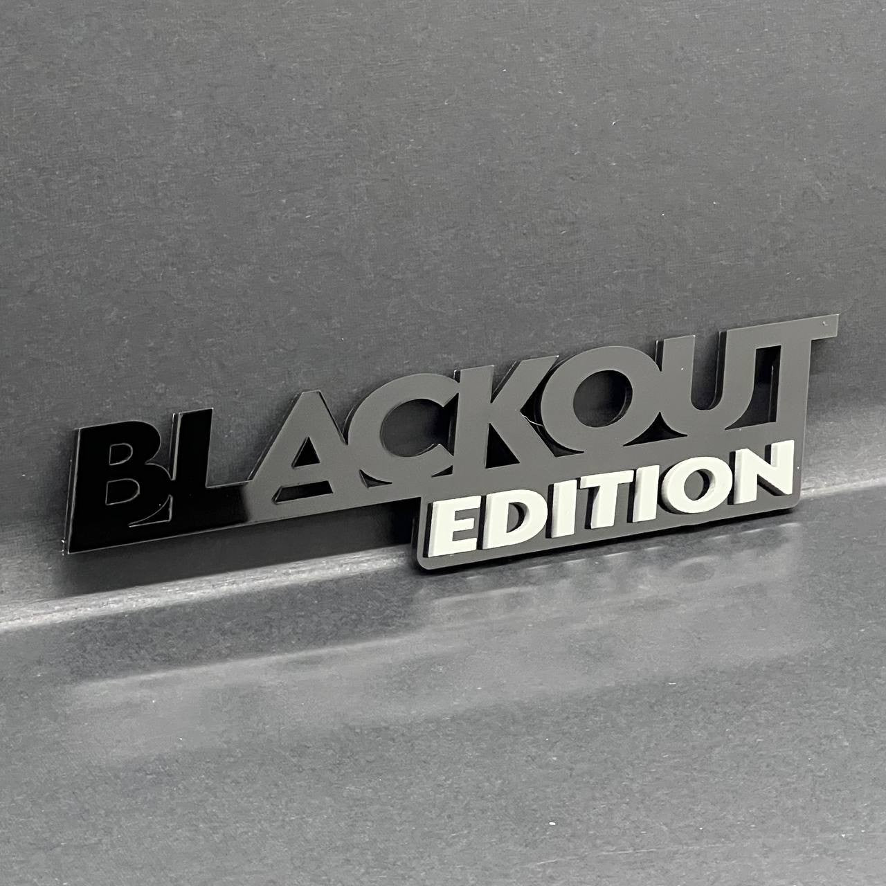 1x BLACKOUT Black Edition Emblem 3D Multicolor Badge 3D Sticker Decal Multicolor