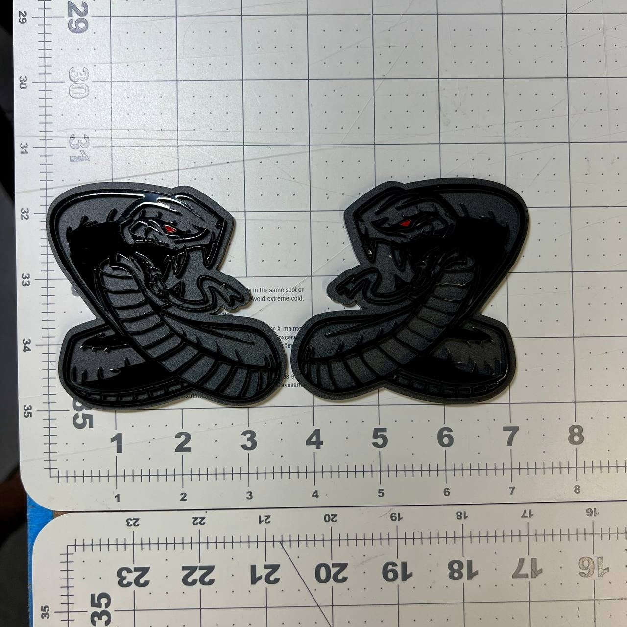 1PC Ford Mustang Shelby GT Cobra Snake Emblem – Acrylic Car Badge Decal