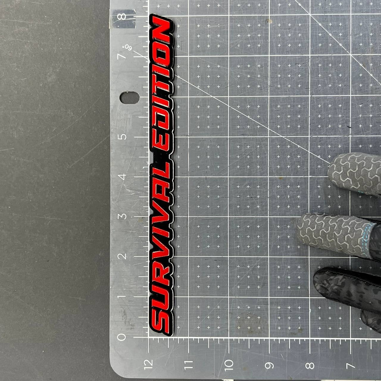 1PC SURVIVAL EDITION 3D Emblem Multicolor Custom Badge Sticker for Car SUV TRUCK