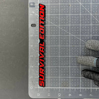 1PC SURVIVAL EDITION 3D Emblem Multicolor Custom Badge Sticker for Car SUV TRUCK
