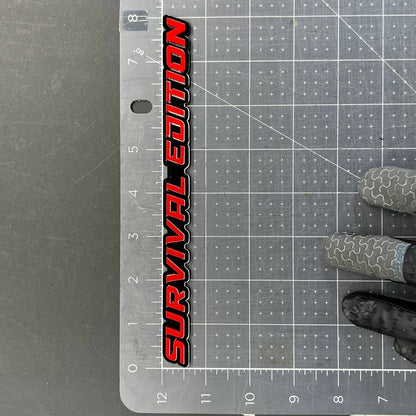 1PC SURVIVAL EDITION 3D Emblem Multicolor Custom Badge Sticker for Car SUV TRUCK