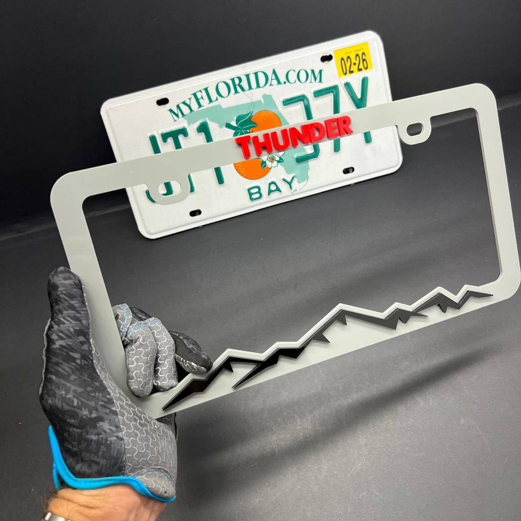 THUNDER License Plate Frame Cover – Car Tag Frame for Truck SUV Car