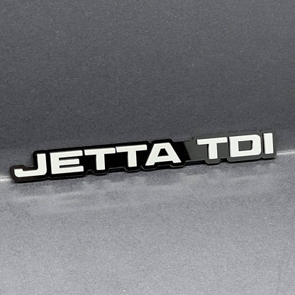 1PC Jetta TDI Emblem – 3D Acrylic Multicolor Car Truck SUV Tailgate Badge