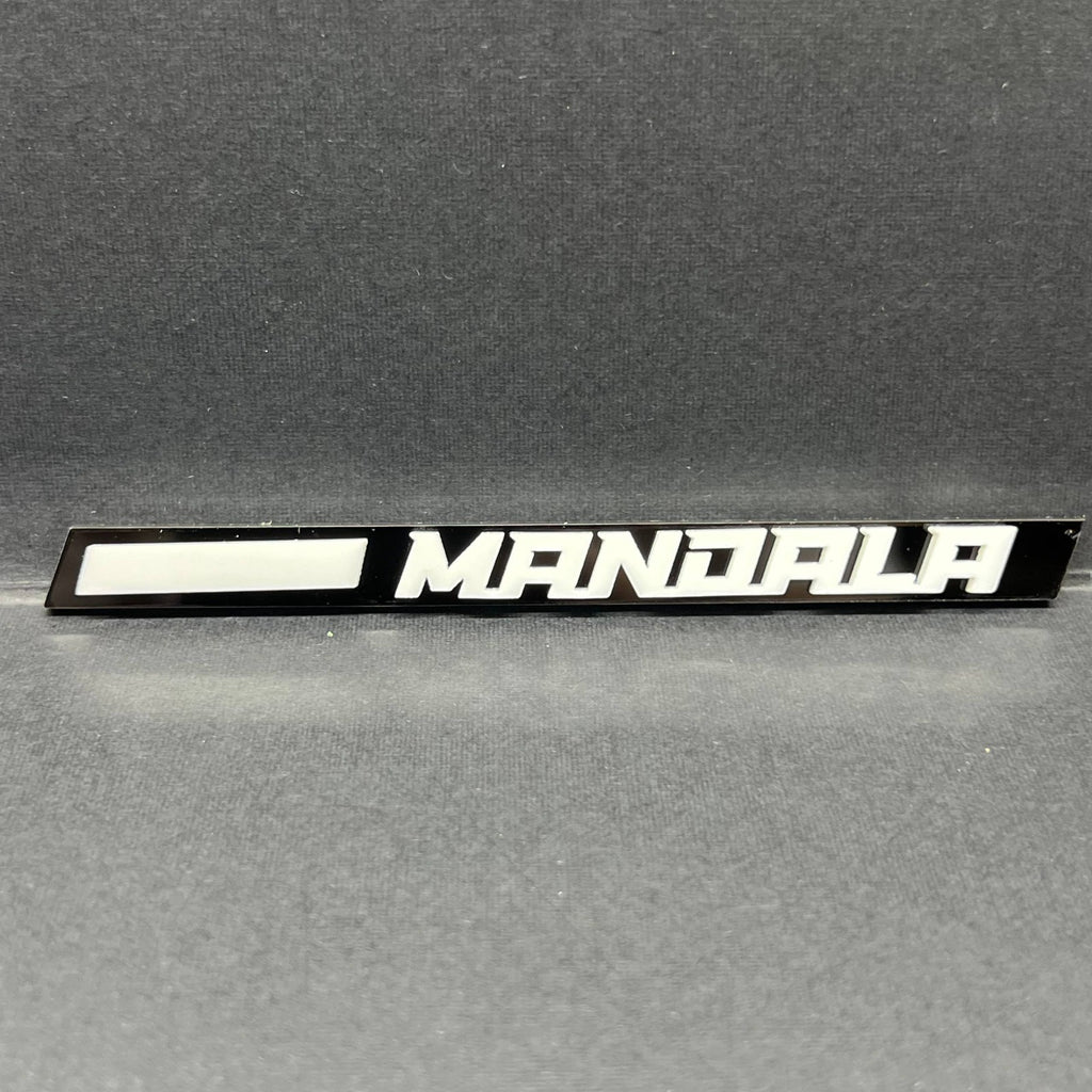 1PC MANDALA Emblem – Custom 3D Multicolor Acrylic Car Exterior Badge